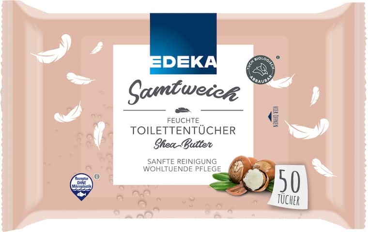 EDEKA Samtweich Feuchte Toilettentücher