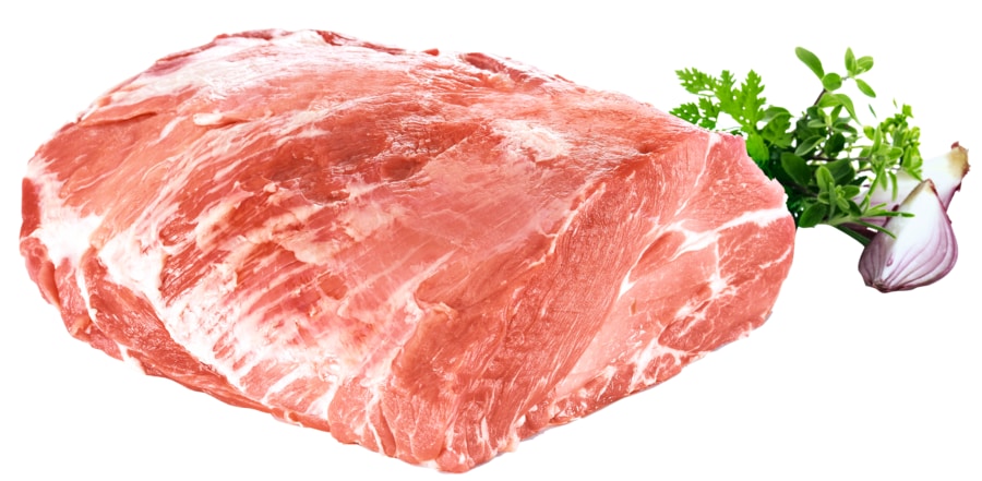 Schweinehals* am Stück oder in Scheiben, natur oder Knoblauch-Pfeffer-Steak*