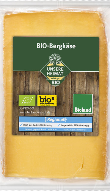Unsere Heimat – echt & gut Bioland-Bergkäse