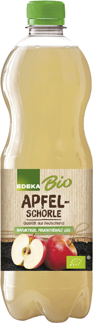 EDEKA Bio Apfelschorle naturtrüb oder Apfel-Rhabarber-Schorle