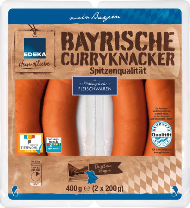 EDEKA Heimatliebe Bayrische Curryknacker