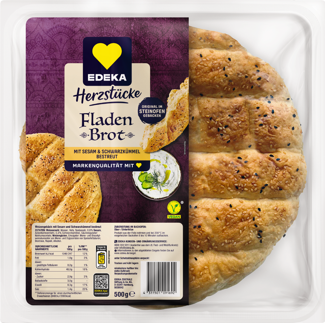 EDEKA Herzstücke Fladenbrot oder Fladenbrot Minis