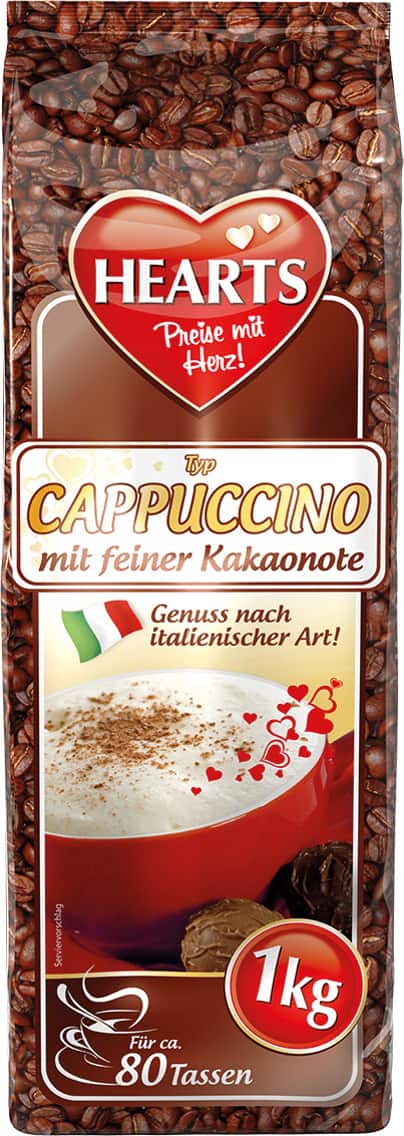 Hearts Typ Cappuccino