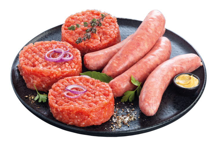 Gutfleisch Gewürztes Schweinehackfleisch zum Braten oder frische Mettbratwurst