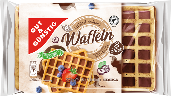 GUT&GÜNSTIG Gefüllte Frischei-Waffeln