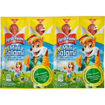 Ferdi Fuchs Mini Salami, Mini Würstchen, Geflügelwürstchen oder Sahne-Leberwurst