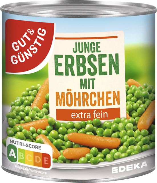 Gut & Günstig Junge Erbsen mit Möhrchen 