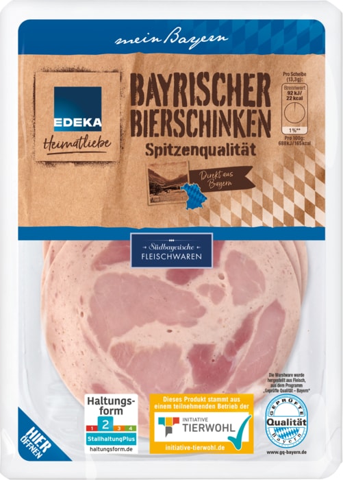 EDEKA Heimatliebe Bayrischer Bierschinken* oder Fleischwurst*