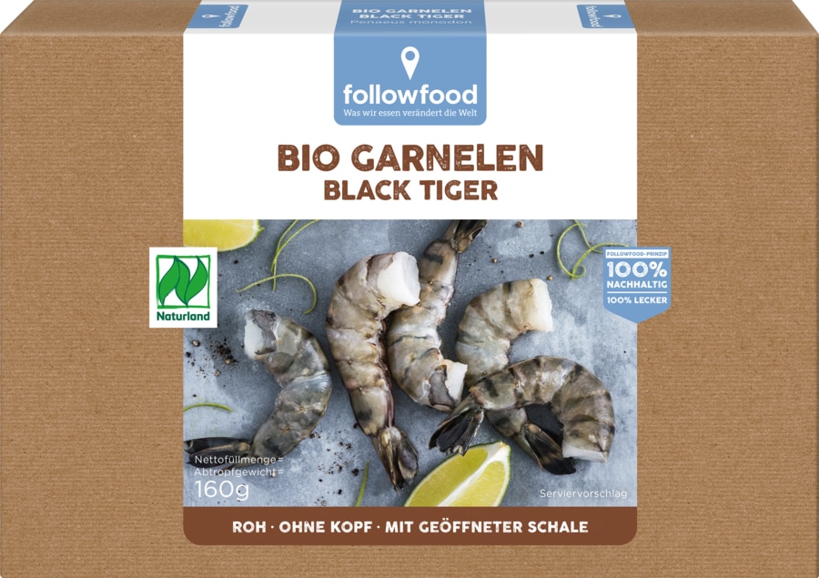 Naturland followfood Bio-Garnelen Black oder White Tiger