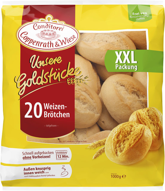 Conditorei Coppenrath & Wiese Unsere Goldstücke Weizenbrötchen
