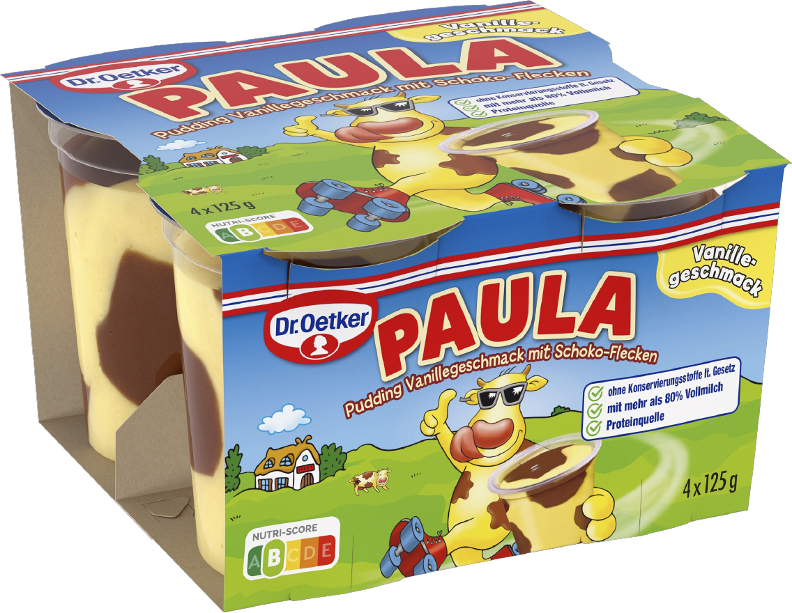 Dr. Oetker Paula, Paula minis oder Marmorette Pudding