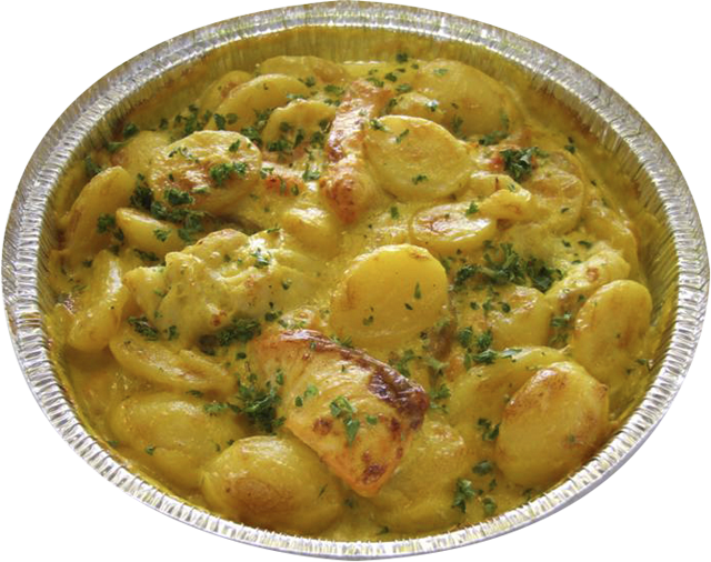 Frisch vorbereiteter Baeckeoffe