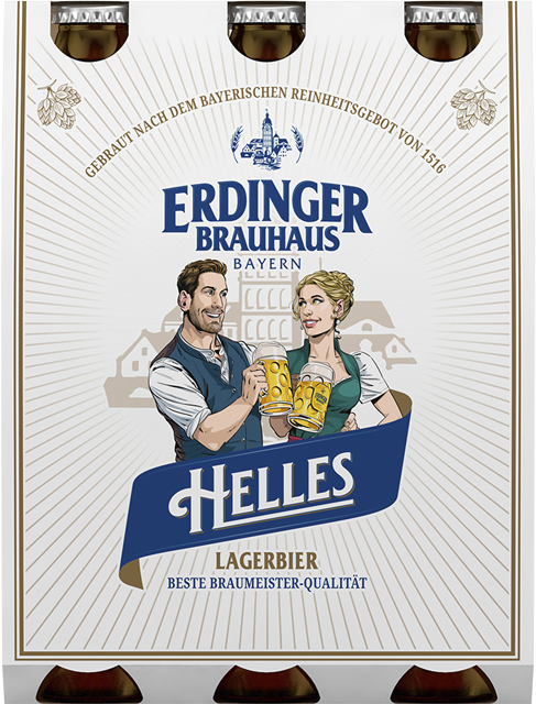 Erdinger Brauhaus Helles oder Naturradler 