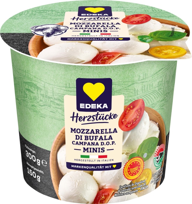 EDEKA Herzstücke Mozzarella di Bufala Campana D.O.P. Minis