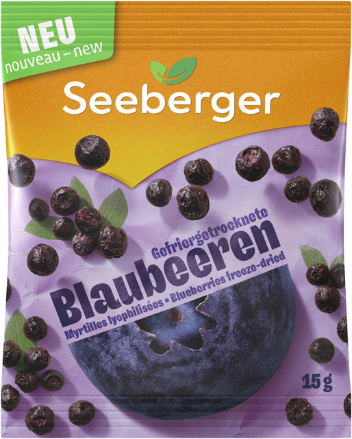 Seeberger gefriergetrocknete Blaubeeren, Erdbeeren 