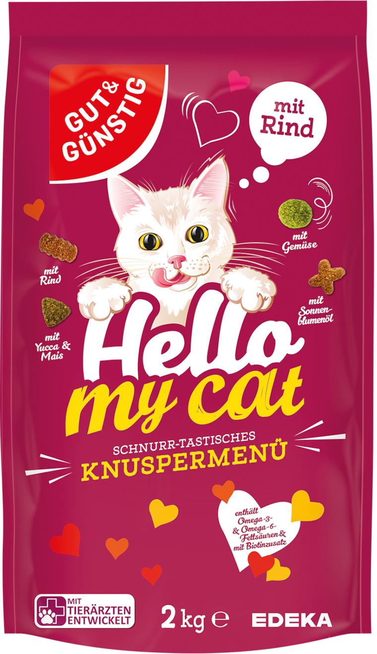 GUT&GÜNSTIG Hello my cat Knuspermenü