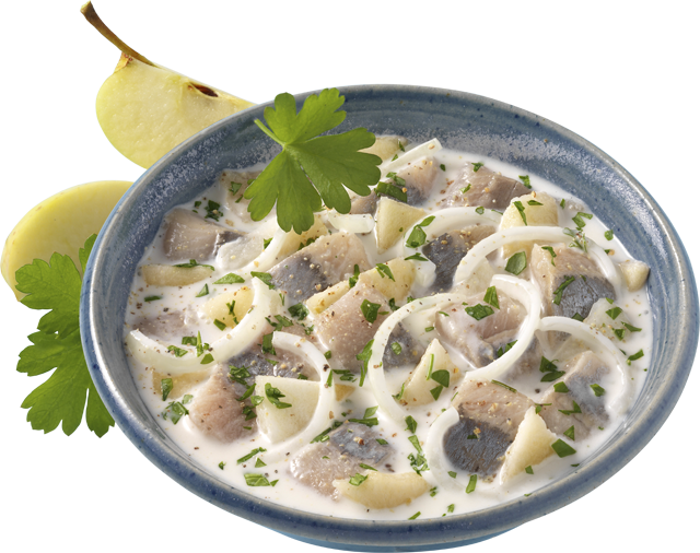 Matjessahnetopf mit Apfel