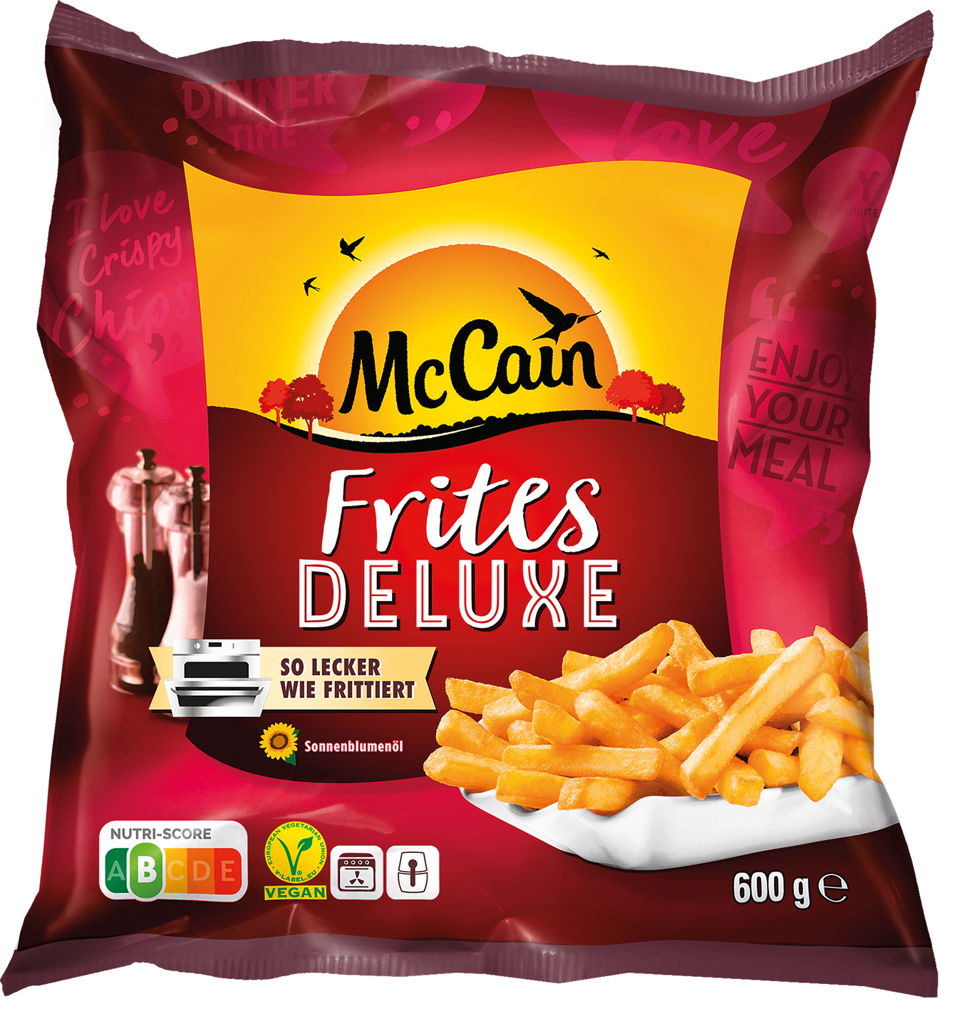 McCain 1-2-3 Original, Western, Curvers, Deluxe oder Crispers