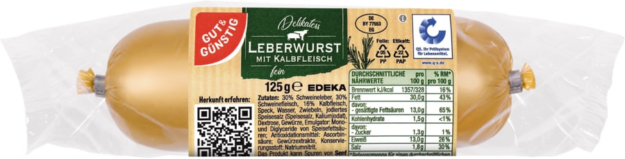 Gut&Günstig Delikatess-Leberwurst*