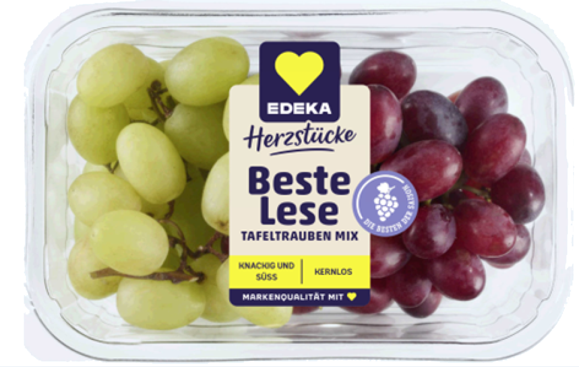 EDEKA Herzstücke Tafeltrauben Mix oder EDEKA Genussmomente Tafeltrauben rot "Candy Snaps"