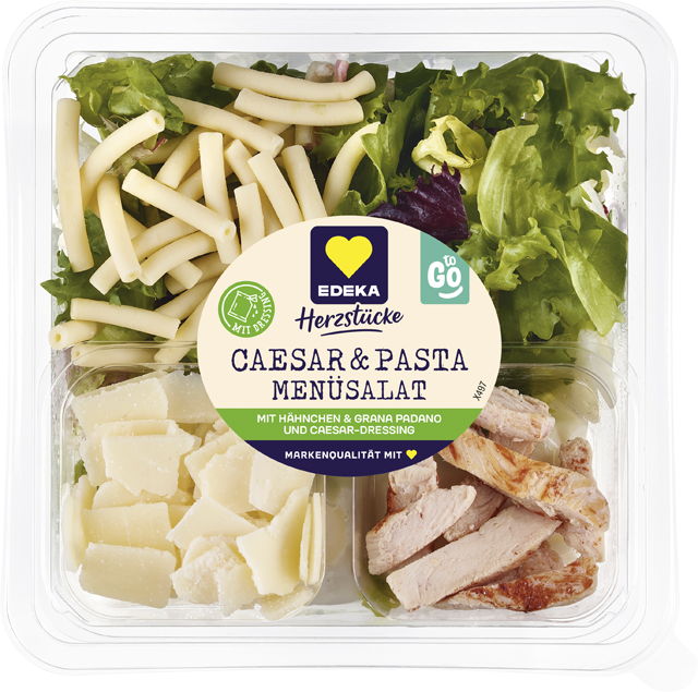 EDEKA Herzstücke Caesar & Pasta Menüsalat 