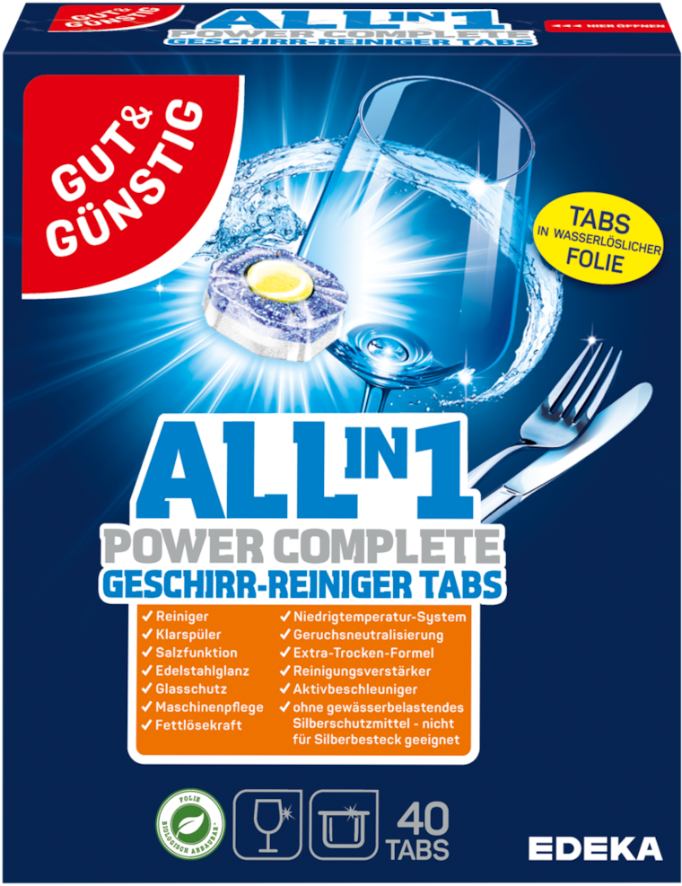 GUT&GÜNSTIG Geschirr-Reiniger-Tabs