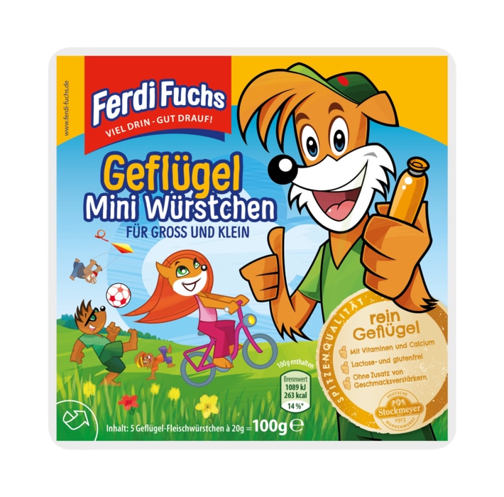 Ferdi Fuchs Mini-Salami* 4x12,5g, Mini-Würstchen* 5x20g Packung, auch Geflügel oder Minis-Leberwurst*