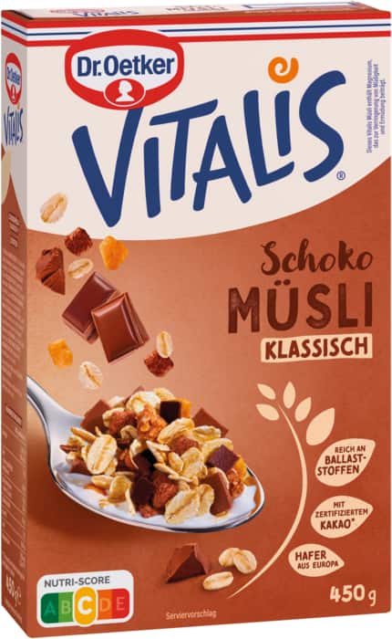Dr. Oetker Vitalis Müsli oder Paula Müslispaß