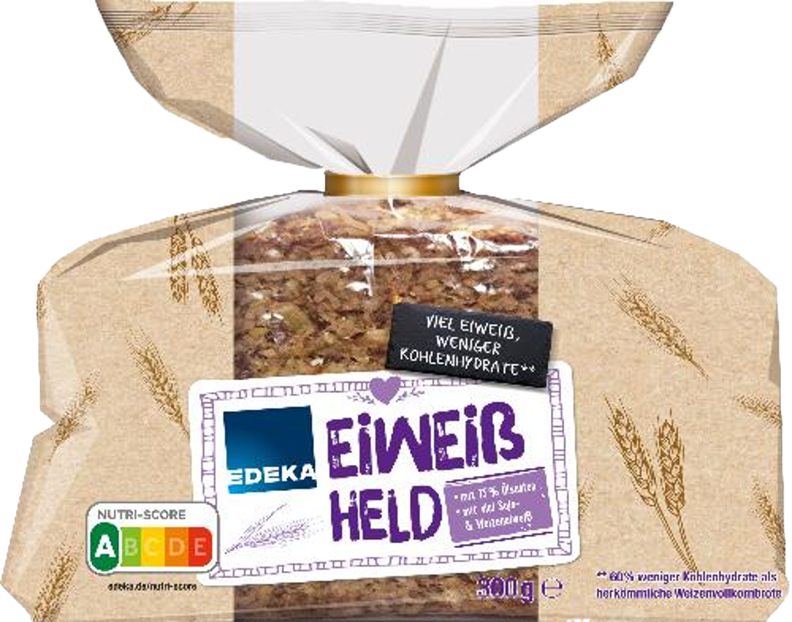 EDEKA Herzstücke Eiweißheld, Dinkelschnitte,
