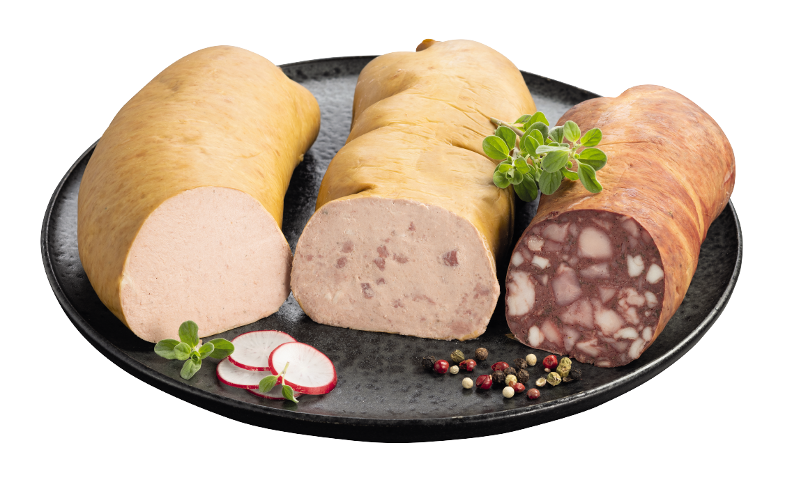 Gutfleisch Leberwurst oder Bauerngut Landrotwurst