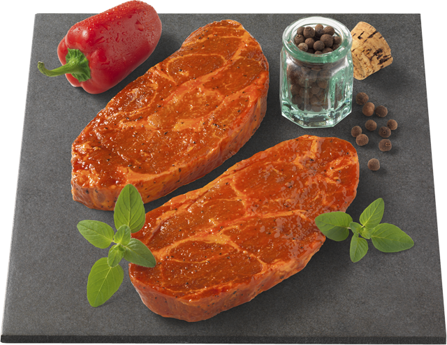 ¹Zarte Nackensteaks