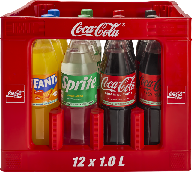 Coca-Cola*, Mezzo-Mix*, Fanta Orange 