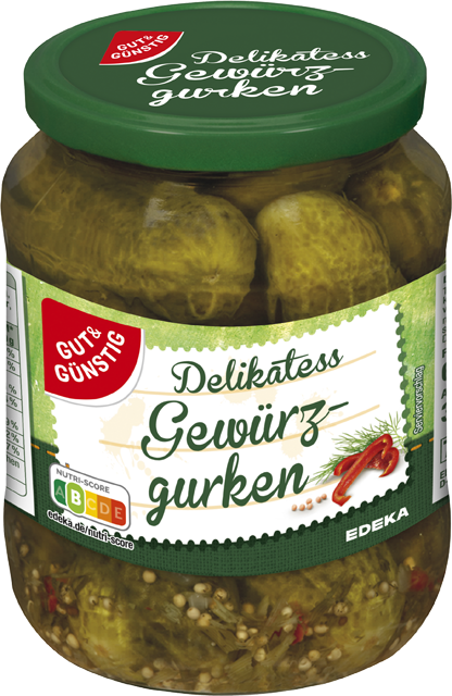 Gut & Günstig Delikatess Gewürzgurken 