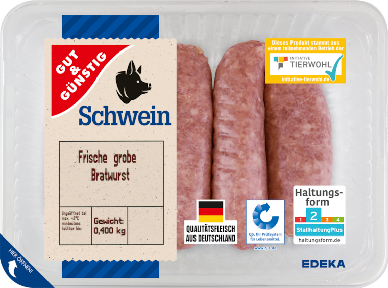 GUT&GÜNSTIG Grobe Bratwurst