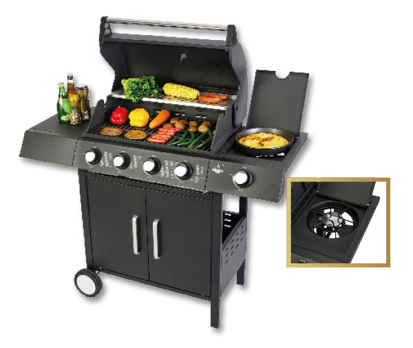 EL FUEGO "San Angelo 4+1 Brenner" Gasgrill