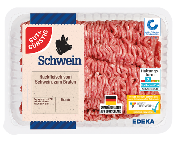 GUT & GÜNSTIG Schweinehackfleisch