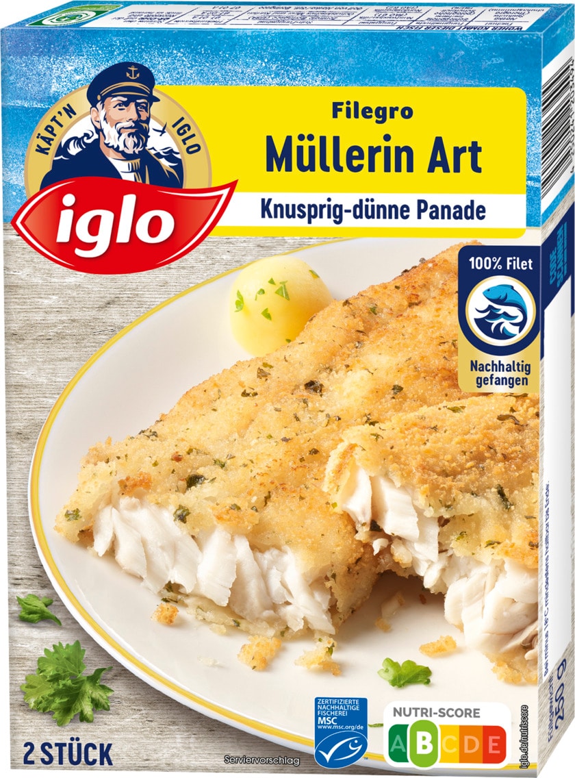 iglo Filegro oder Goldknusper Filet
