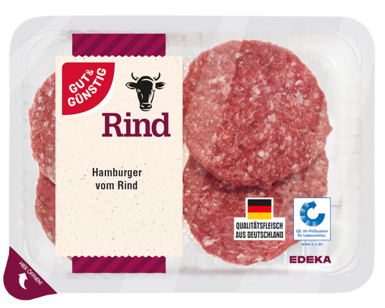 GUT&GÜNSTIG Hamburger vom Rind