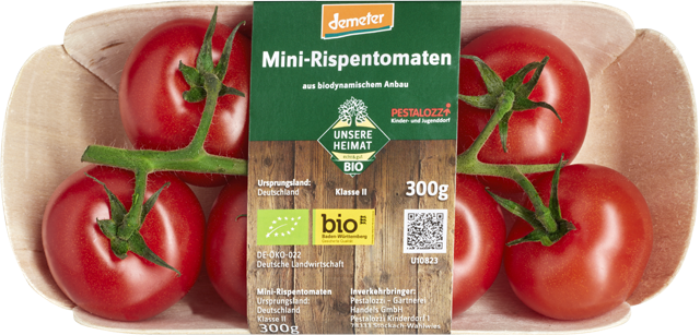 Unsere Heimat – echt & gut Bio Mini Rispentomaten