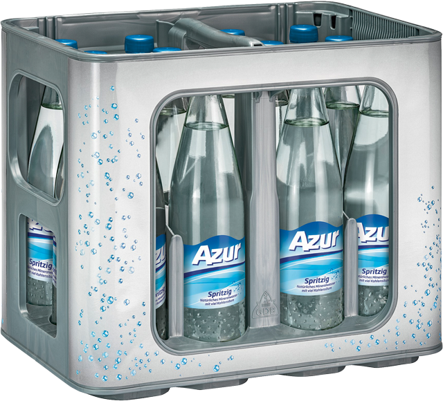 Azur Mineralwasser Spritzig oder Medium