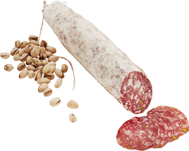 Italienische Pistaziensalami 