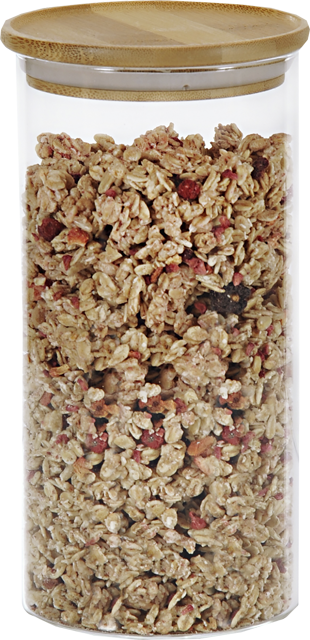 KESPER Aufbewahrungsglas mit Bambusdeckel