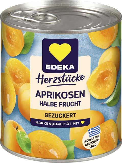 EDEKA Herzstücke Aprikosen halbe Frucht 