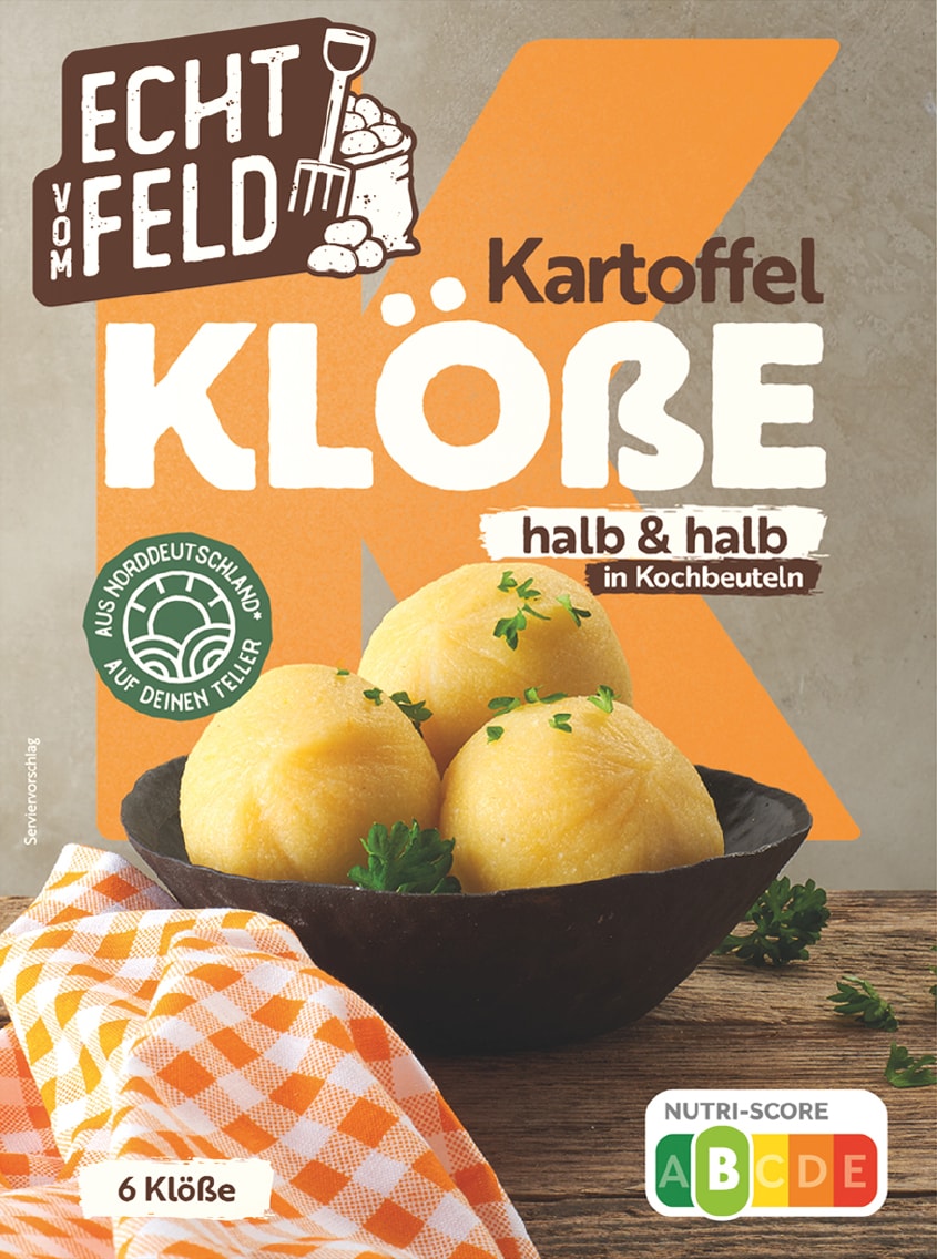 Echt vom Feld Kartoffelklöße, Semmelknödel oder Kartoffelklöße halb und halb