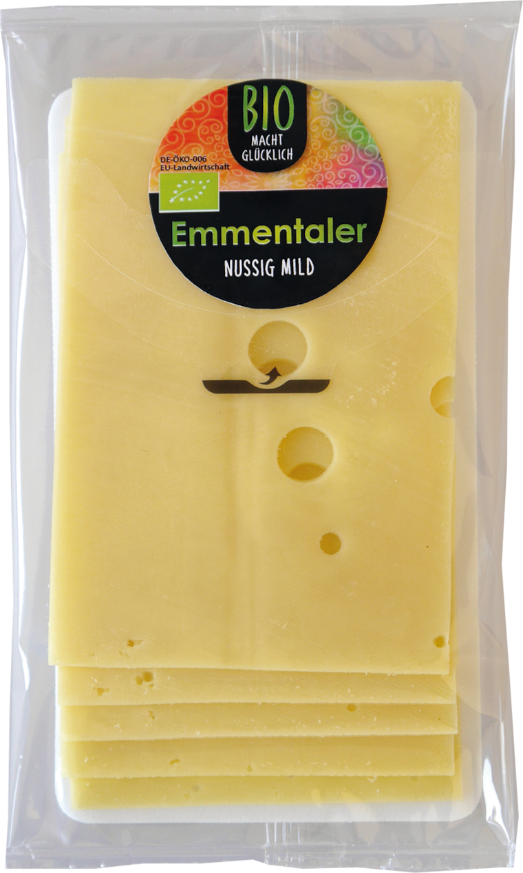 Bio-Emmentaler-, Butterkäse- oder Gouda-Scheiben