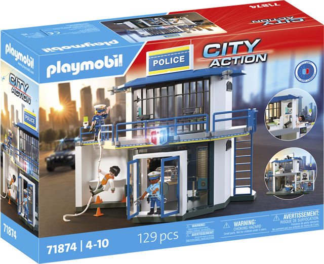 playmobil Polizeiwache mit Fahndungsraum „71874“