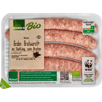 Frische Bio-Bratwurst