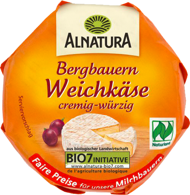 Alnatura Bio Bergbauern Weichkäse 