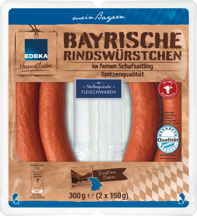 EDEKA HeimatliebeBayrische Rindswürstchen