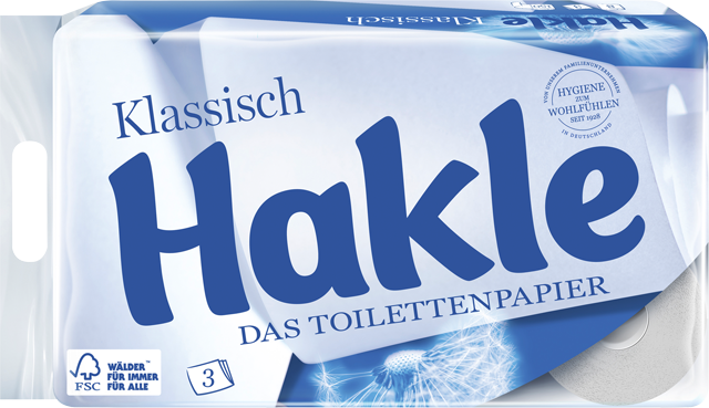 Hakle Toilettenpapier Klassisch oder Jasmin mit Duft & Dekor 